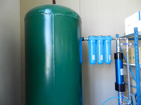 空壓機(jī)后處理之儲氣罐、過濾器、滲膜式干燥器